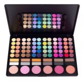Paleta com 6 tons de blush e 72 sombras